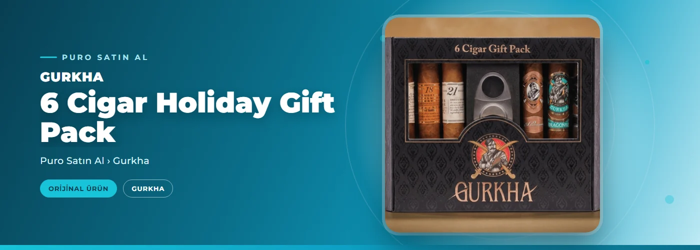Gurkha 6 Cigar Holiday Gift Pack