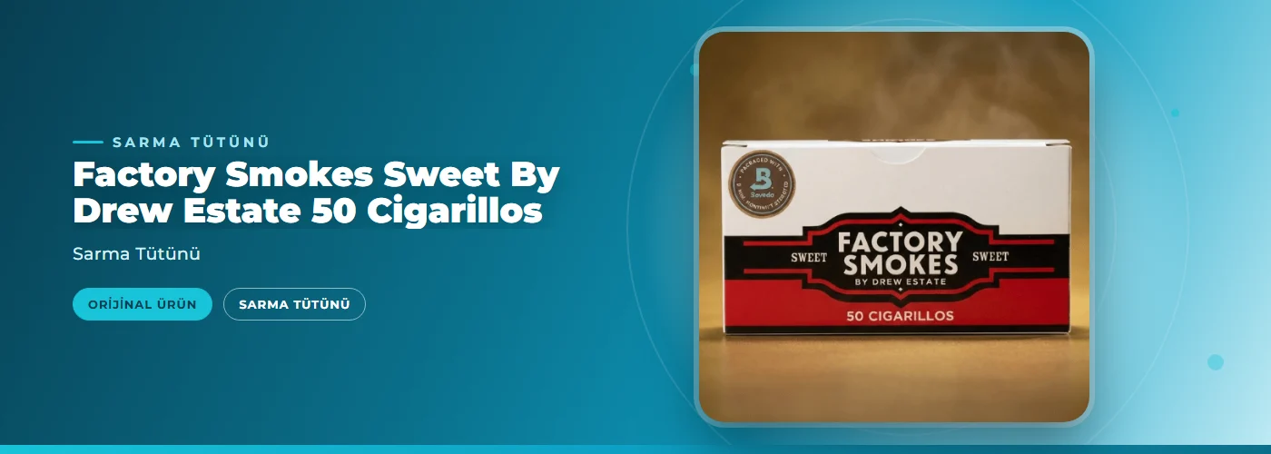 Factory Smokes Sweet By Drew Estate 50 Cigarillos