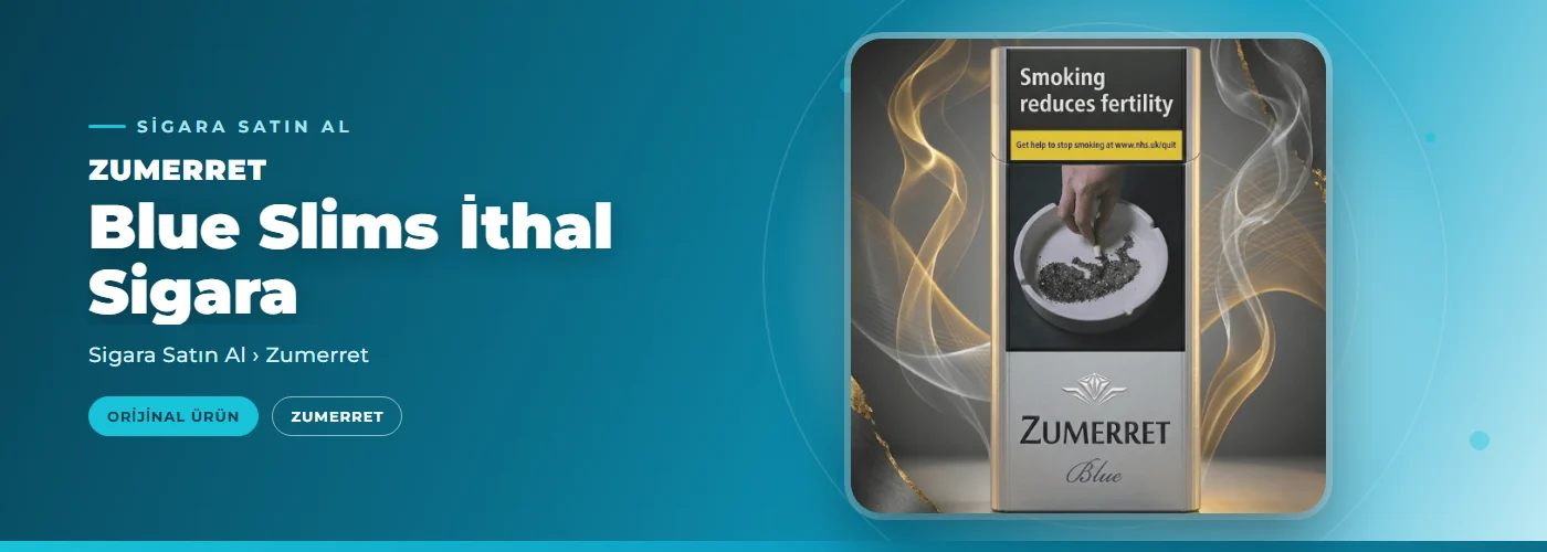 Zumerret Blue Slims İthal Sigara
