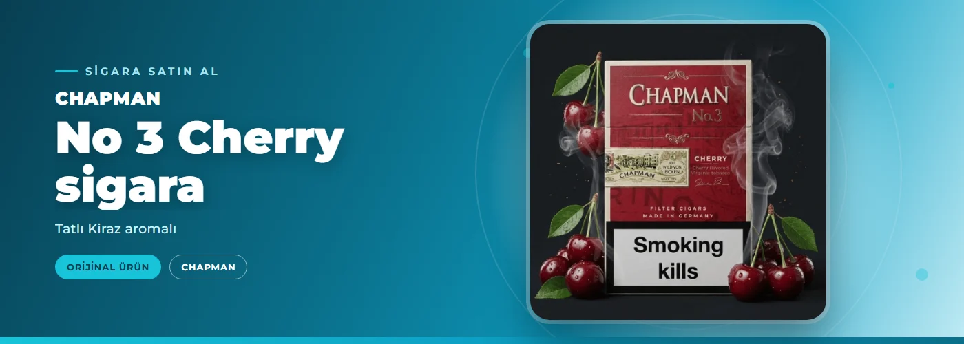 Chapman No 3 Cherry sigara – Tatlı Kiraz aromalı
