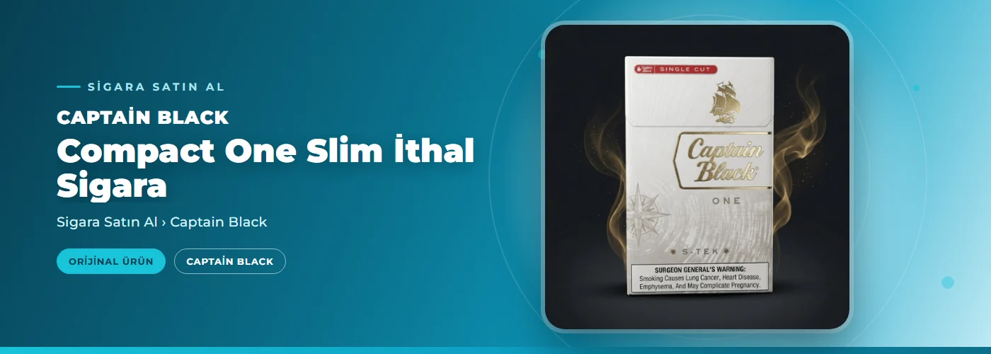 Captain Black Compact One Slim İthal Sigara