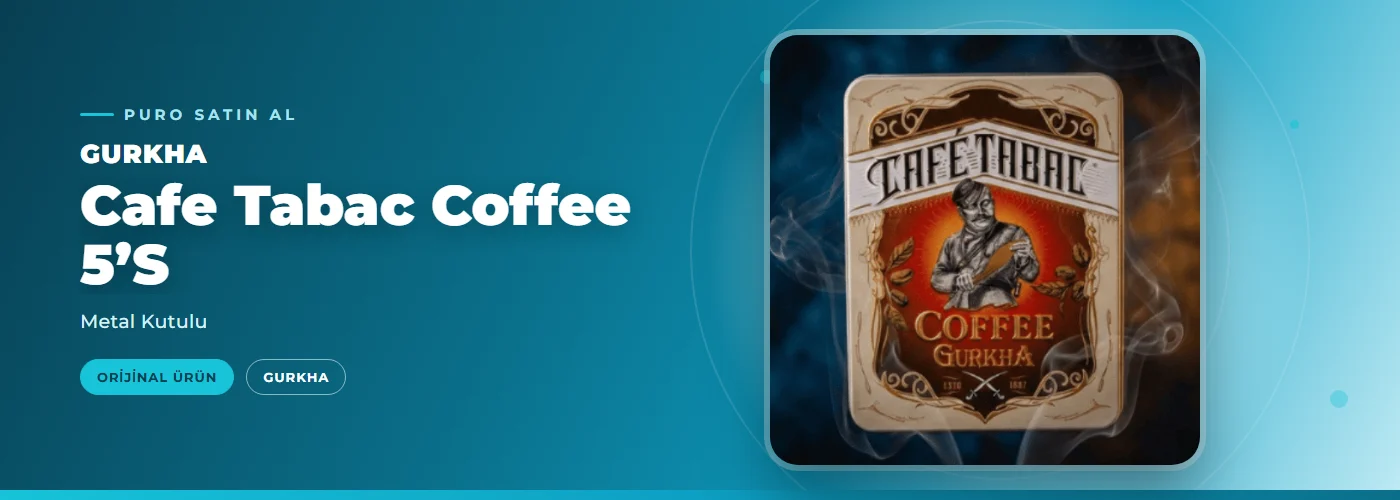 Gurkha Cafe Tabac Coffee 5’S – Metal Kutulu