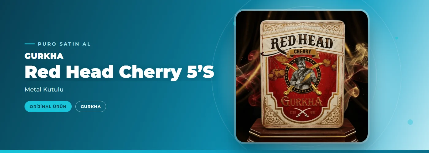 Gurkha Red Head Cherry 5’S – Metal Kutulu