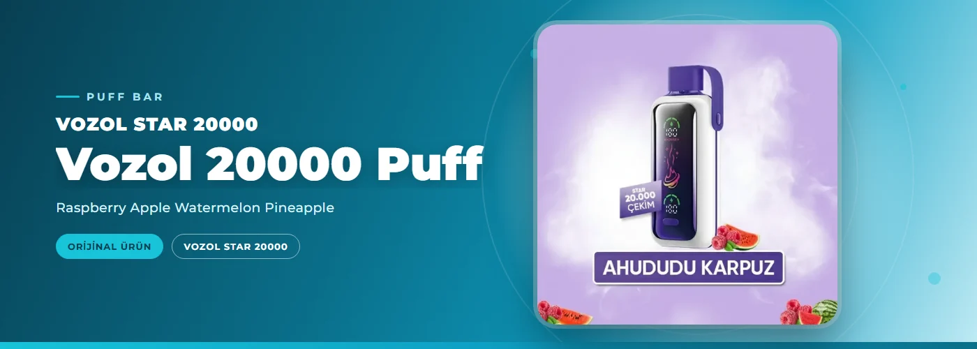Vozol 20000 Puff – Raspberry Apple Watermelon Pineapple
