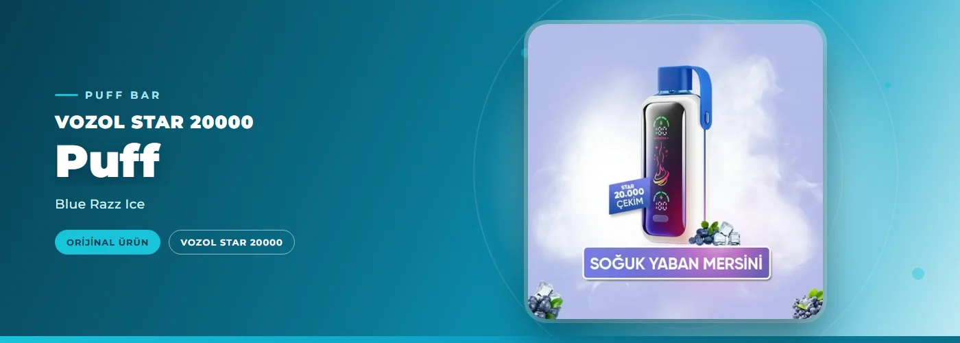 Vozol Star 20000 Puff – Blue Razz Ice