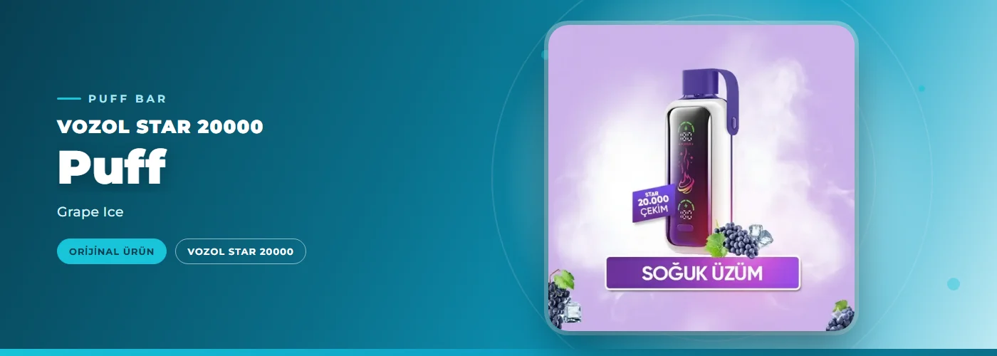 Vozol Star 20000 Puff – Grape Ice