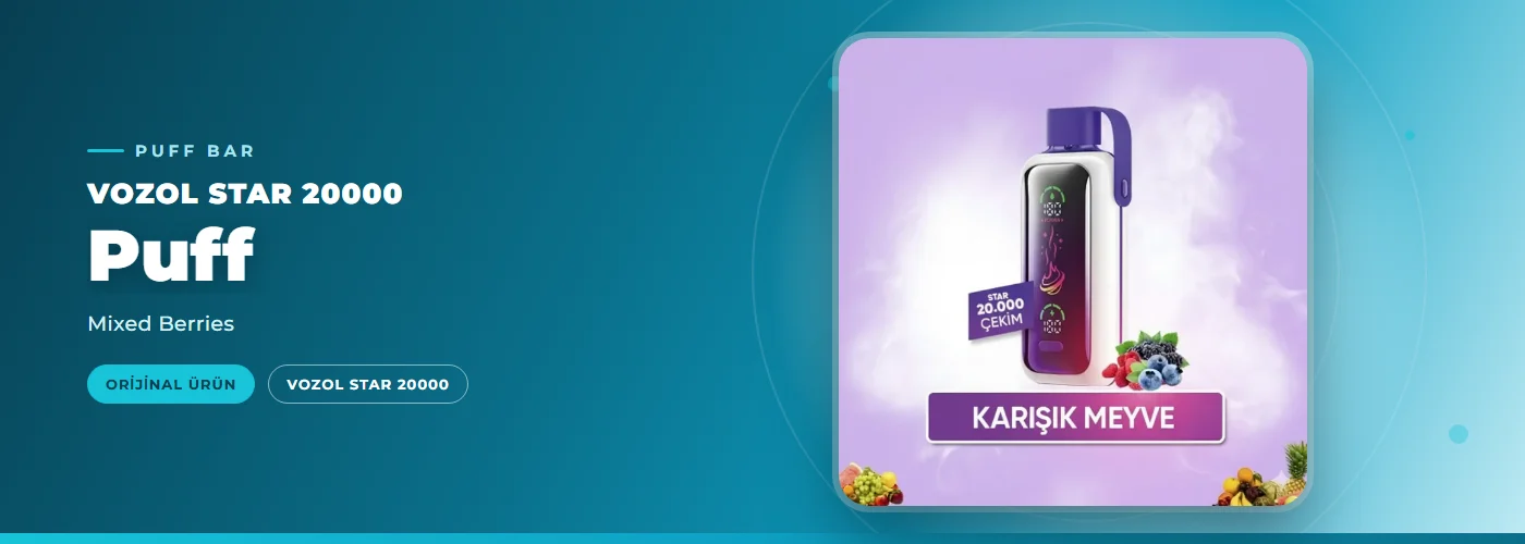 Vozol Star 20000 Puff – Mixed Berries