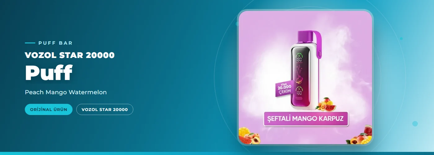 Vozol Star 20000 Puff – Peach Mango Watermelon
