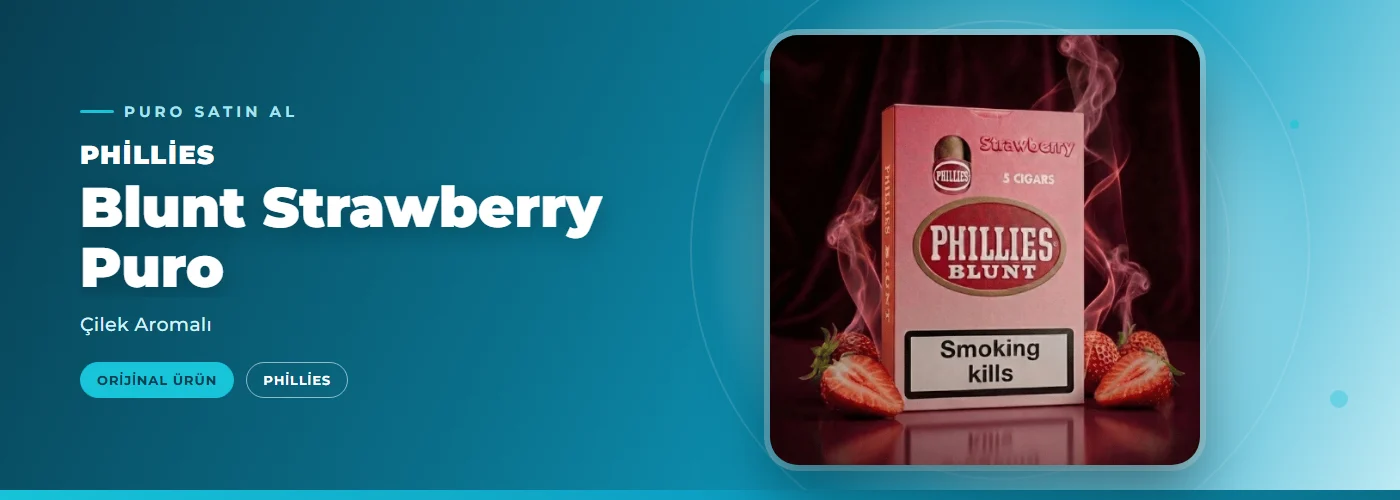 Phillies Blunt Strawberry Puro – Çilek Aromalı