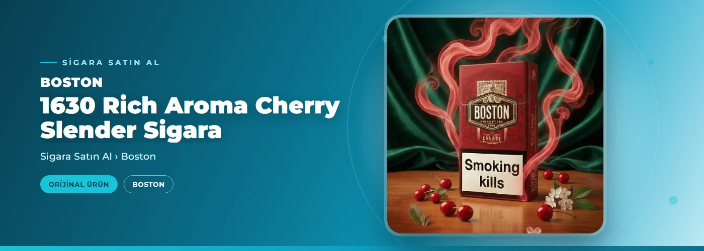 Boston 1630 Rich Aroma Cherry Slender Sigara