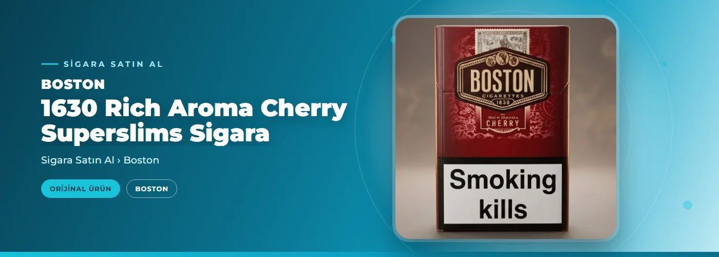 Boston 1630 Rich Aroma Cherry Superslims Sigara