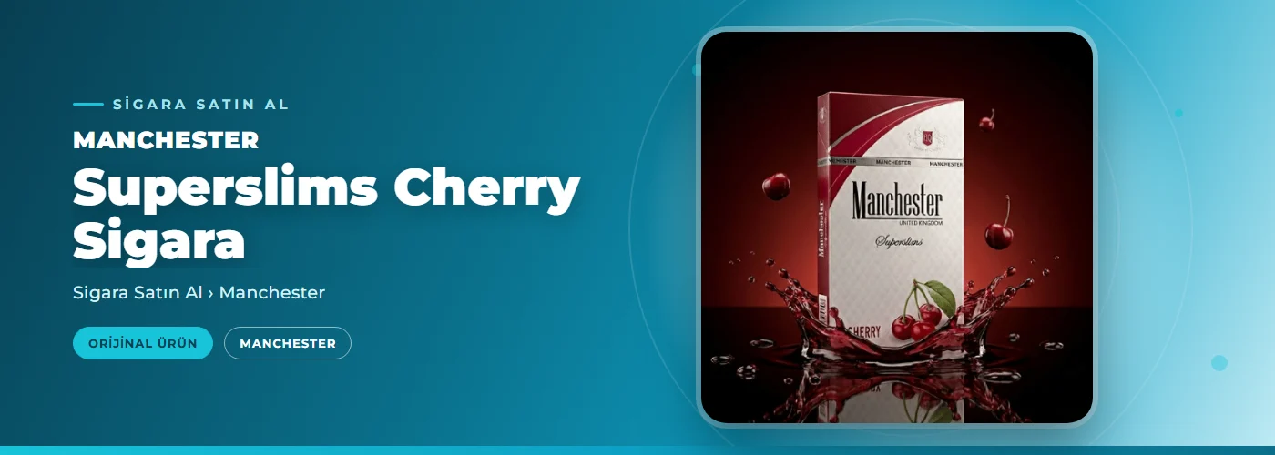 Manchester Superslims Cherry Sigara