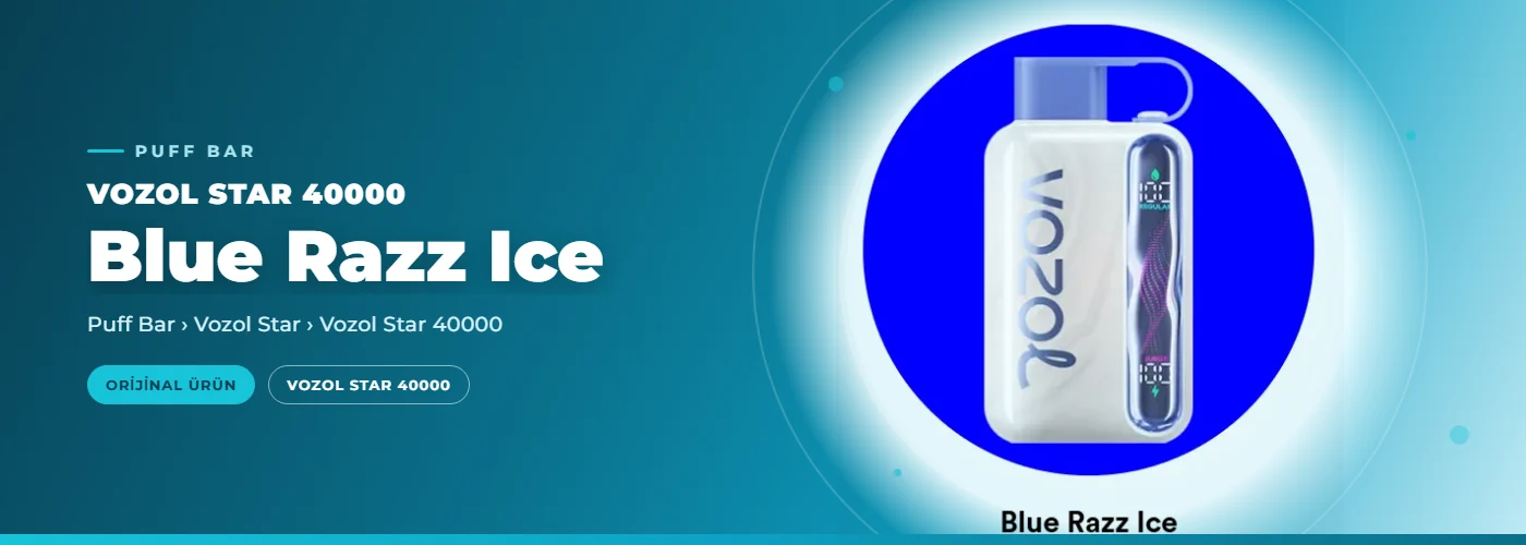 Vozol Star 40000 Blue Razz Ice