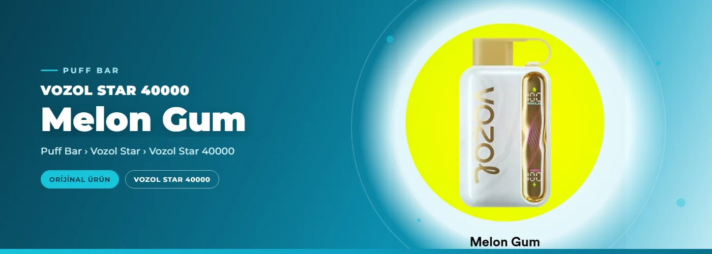 Vozol Star 40000 Melon Gum