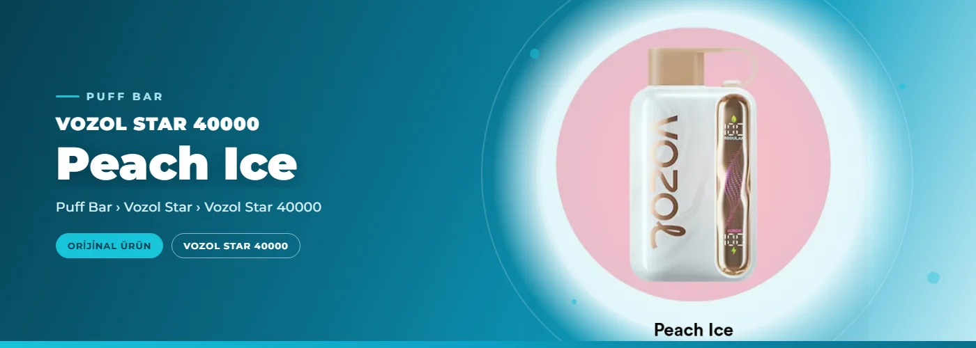 Vozol Star 40000 Peach Ice