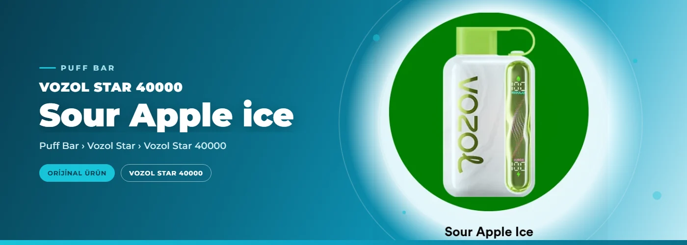 Vozol Star 40000 Sour Apple ice