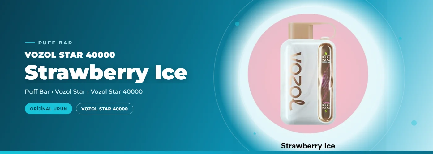 Vozol Star 40000 Strawberry Ice