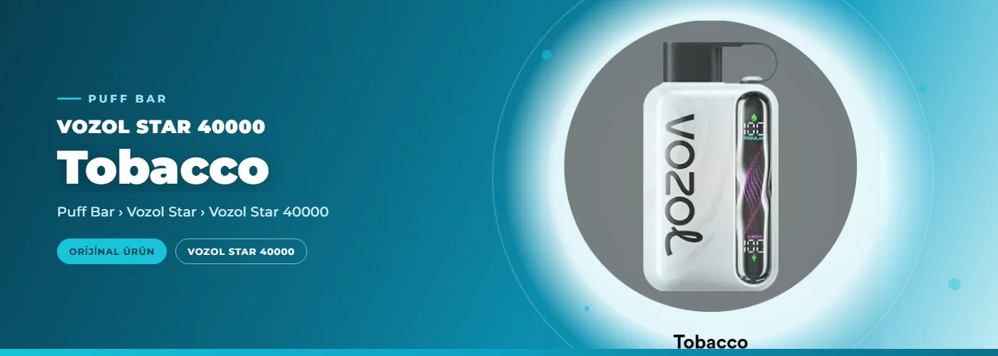 Vozol Star 40000 Tobacco
