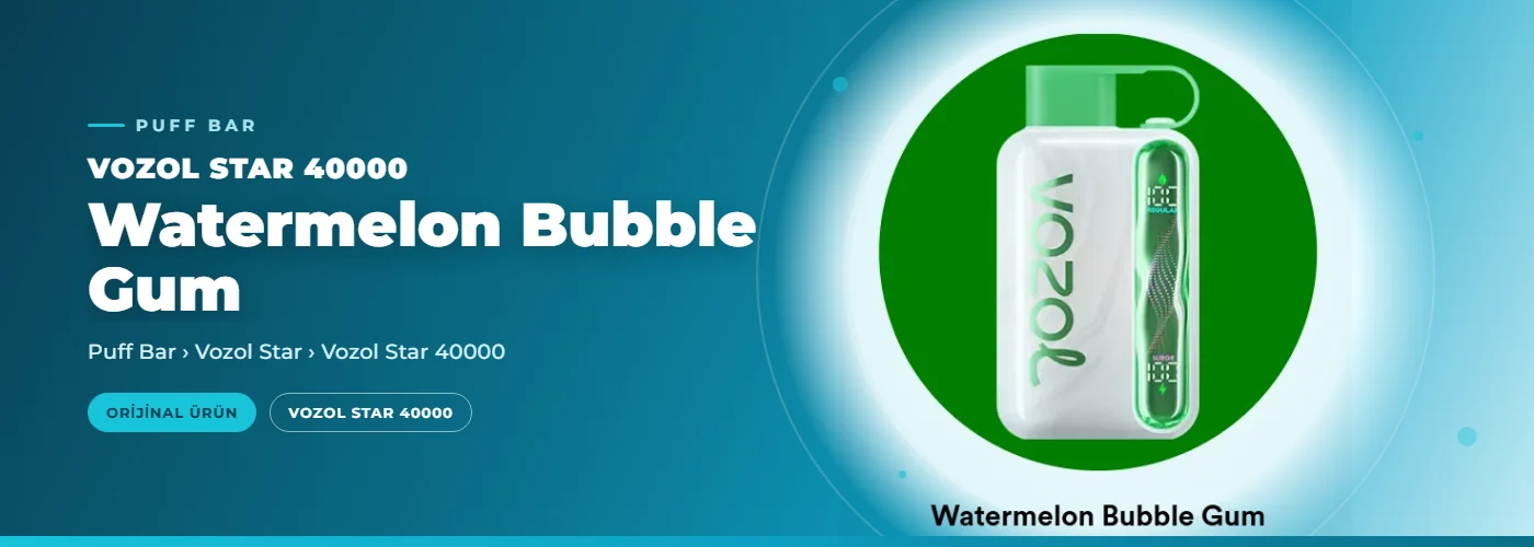 Vozol Star 40000 Watermelon Bubble Gum