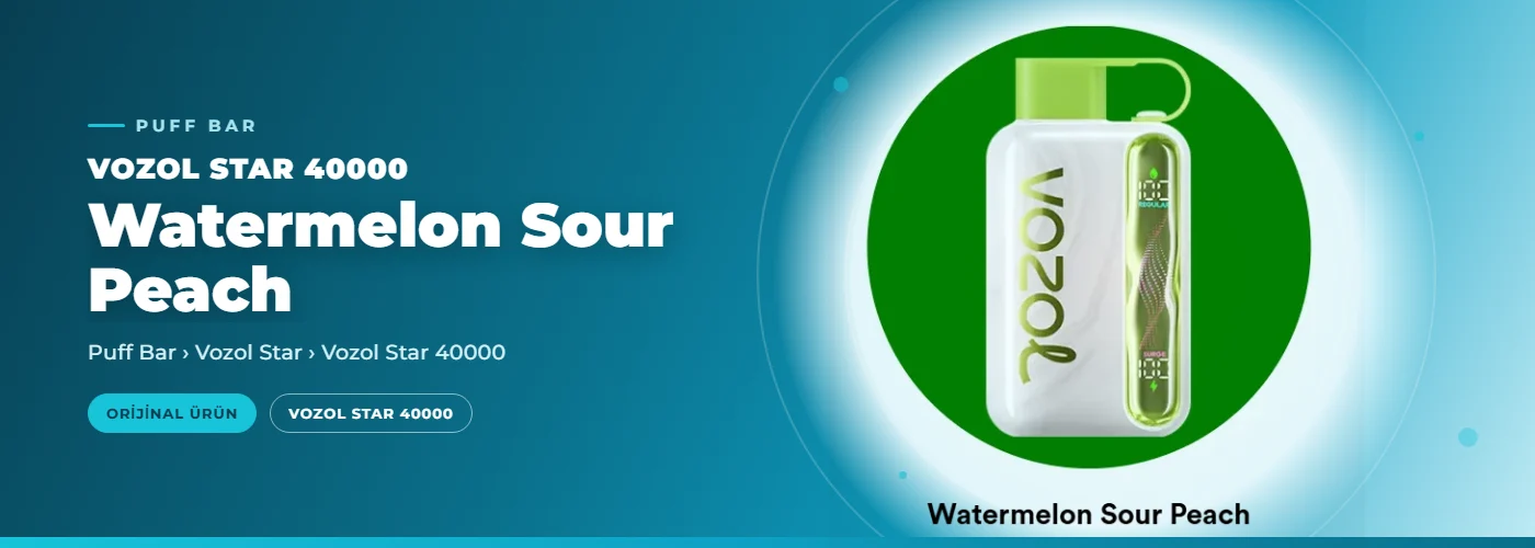 Vozol Star 40000 Watermelon Sour Peach