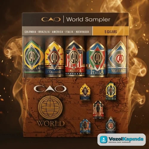 CAO World Sampler Robusto 5's Puro