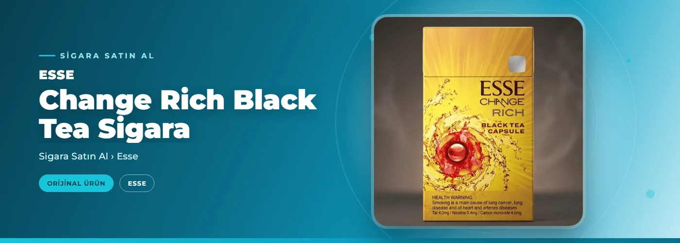 Esse Change Rich Black Tea Sigara