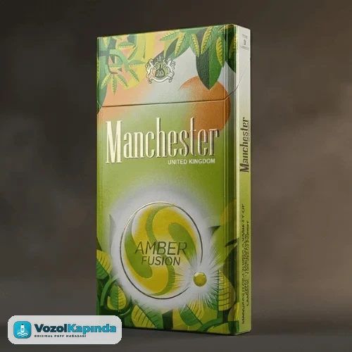 Manchester Amber Fusion Superslim Sigara – Elma ve Nane Aromalı - görsel 2