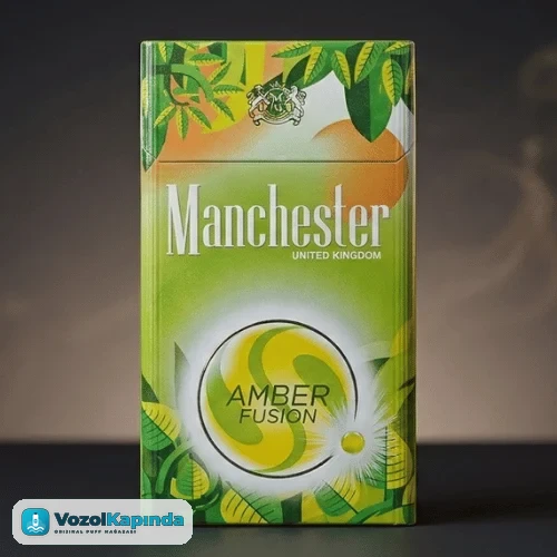 Manchester Amber Fusion Superslim Sigara – Elma ve Nane Aromalı