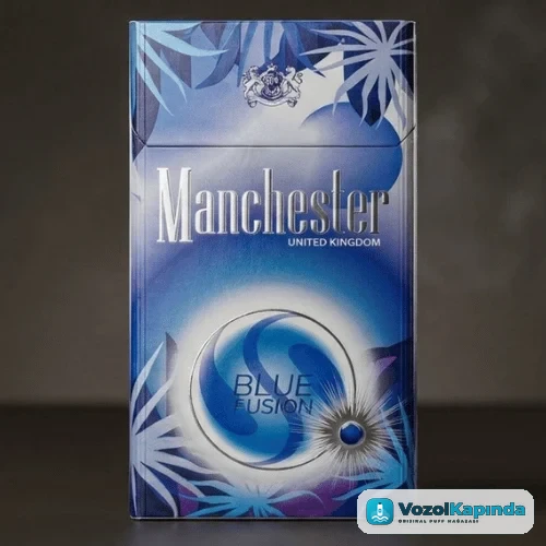 Manchester Superslim Blue Fusion Sigara – Yabanmersini ve Nane Aromalı