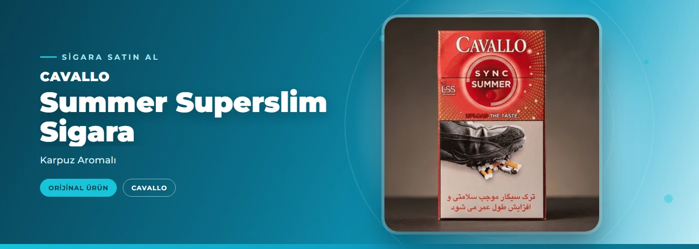 Cavallo Summer Superslim Sigara – Karpuz Aromalı