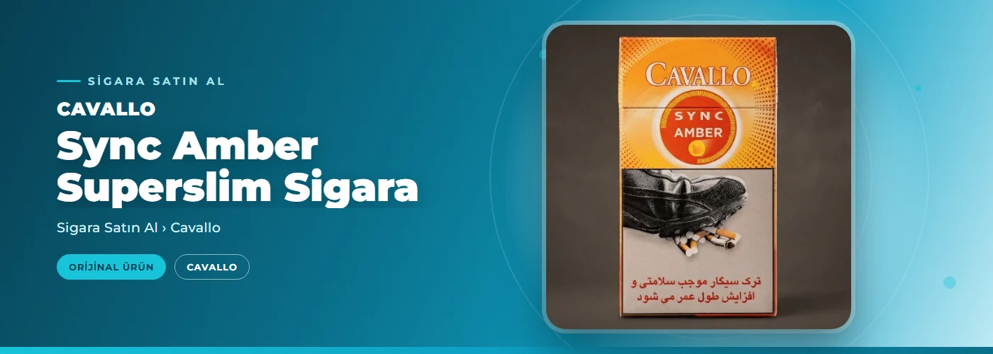 Cavallo Sync Amber Superslim Sigara