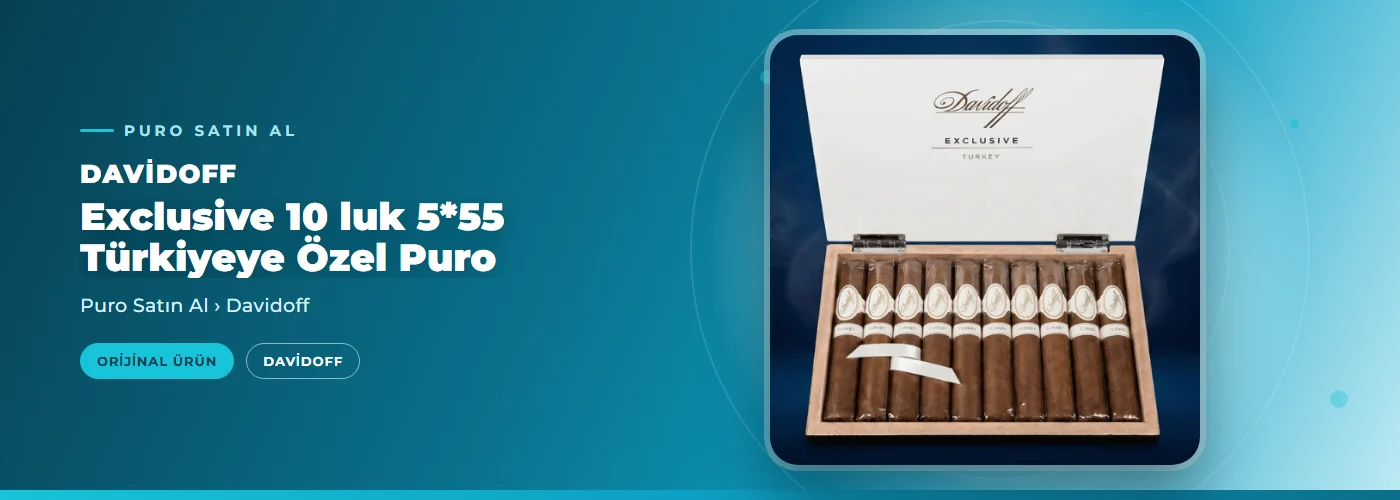 Davidoff Exclusive 10 luk 5*55 Türkiyeye Özel Puro