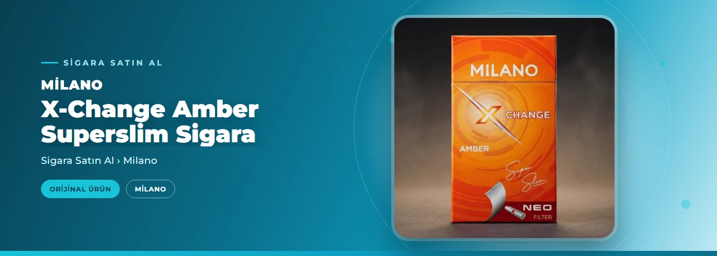 Milano X-Change Amber Superslim Sigara Satın Al
