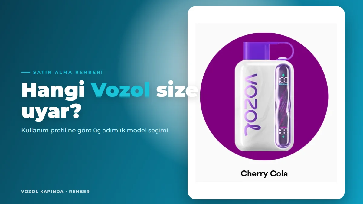 2026'da hangi Vozol alınmalı: kullanım profiline göre model seçimi