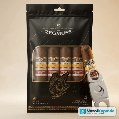 Cohiba Exclusivo Suiza – Zegmuss Nemlendirici Paket ve Puro Kesici Hediyeli - görsel 3