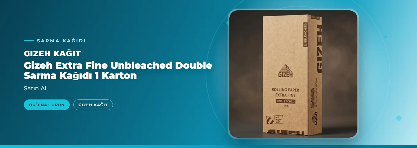Gizeh Extra Fine Unbleached Double Sarma Kağıdı 1 Karton – Satın Al