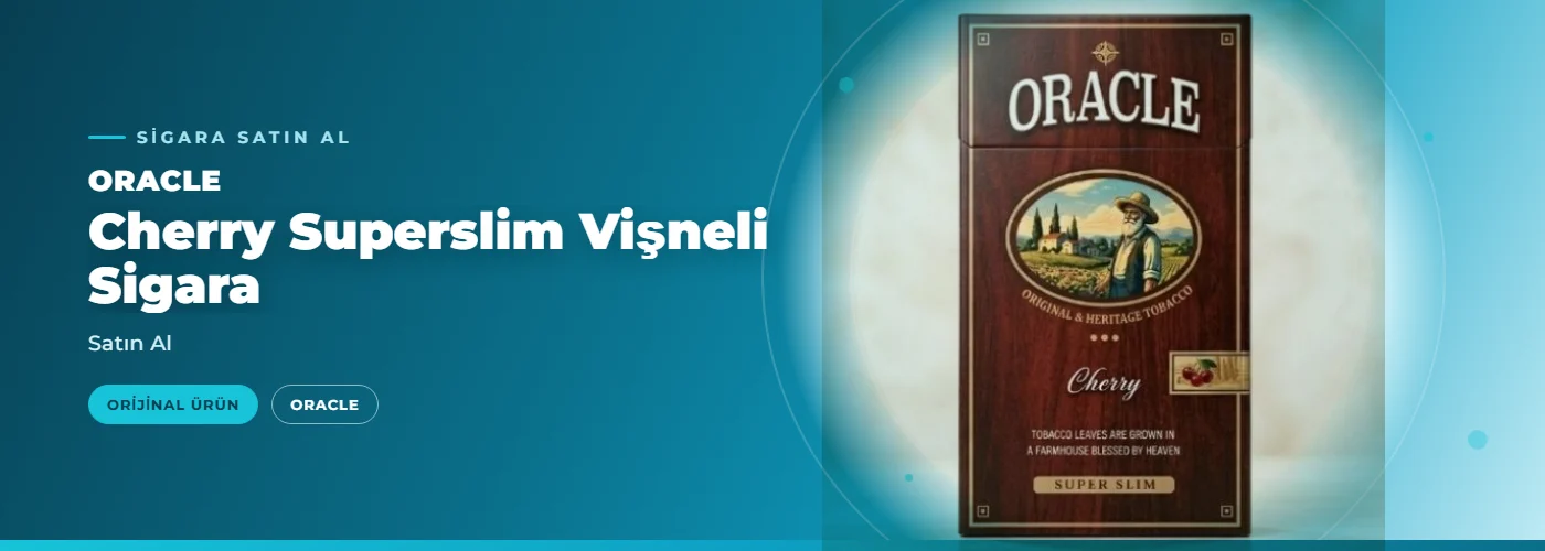 Oracle Cherry Superslim Vişneli Sigara – Satın Al