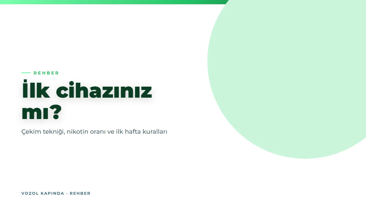 Puff nasıl kullanılır? Yeni başlayanlar için Vozol rehberi