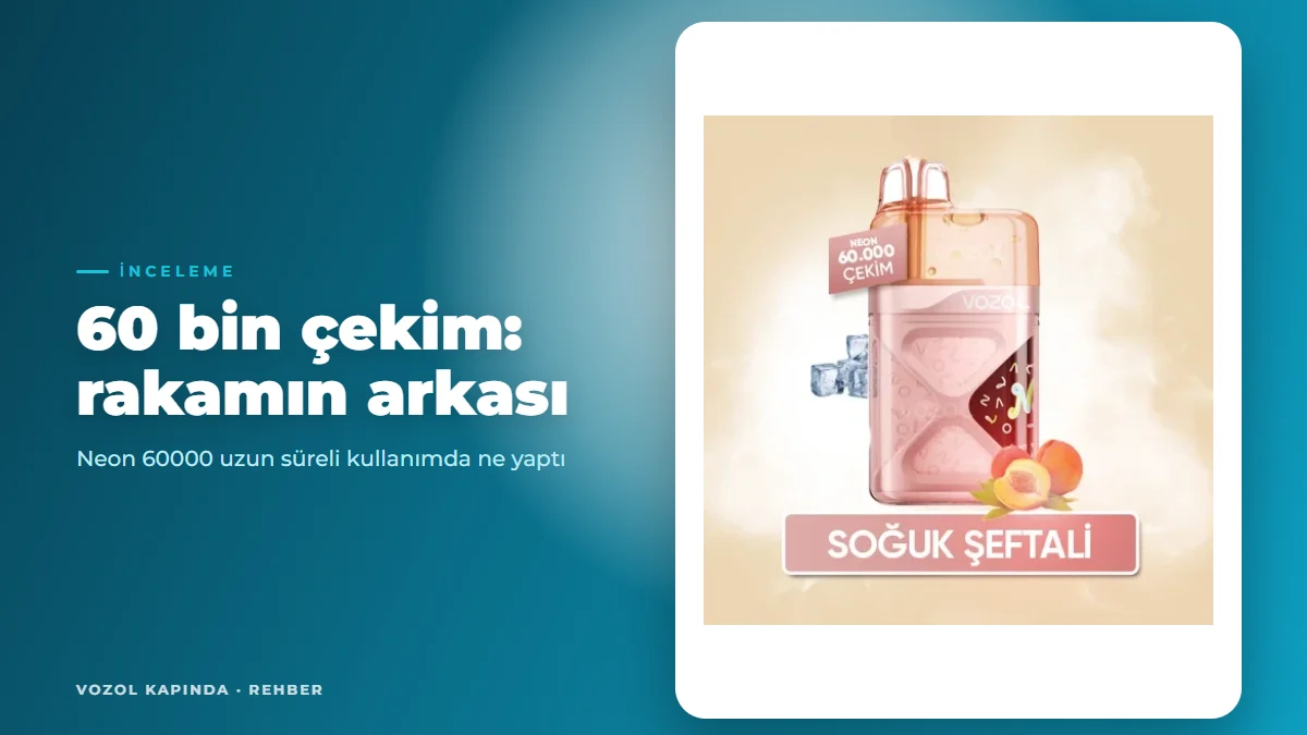 Vozol Neon 60000: 60 bin çekim rakamı pratikte ne anlatıyor?