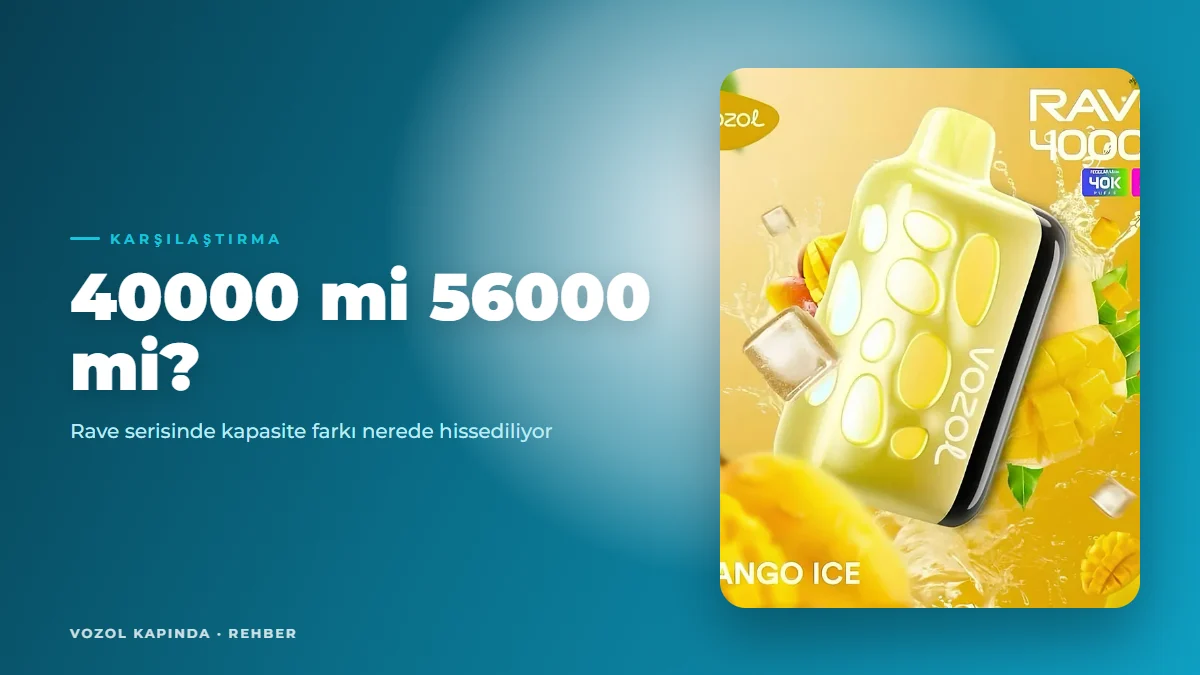 Vozol Rave 40000 56000 karşılaştırması: hangi kutu kime göre?