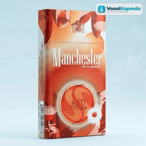 Manchester Superslim Red fusion Sigara – Çilek ve Nane - görsel 2