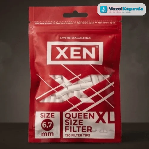 Xen 6.7mm Poşet Sigara Sarma Filtresi - Kırmızı Paket