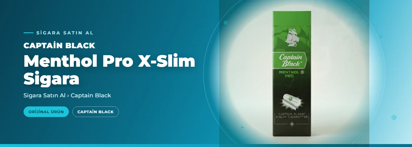 Captain black Menthol Pro X-Slim Sigara