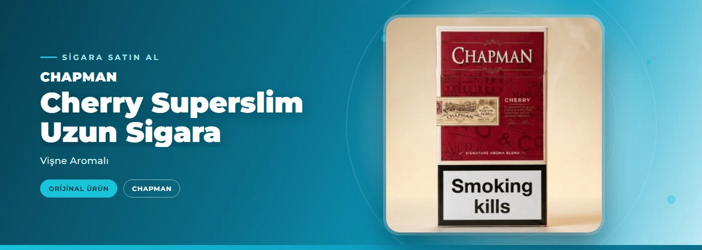 Chapman Cherry Superslim Uzun Sigara – Vişne Aromalı