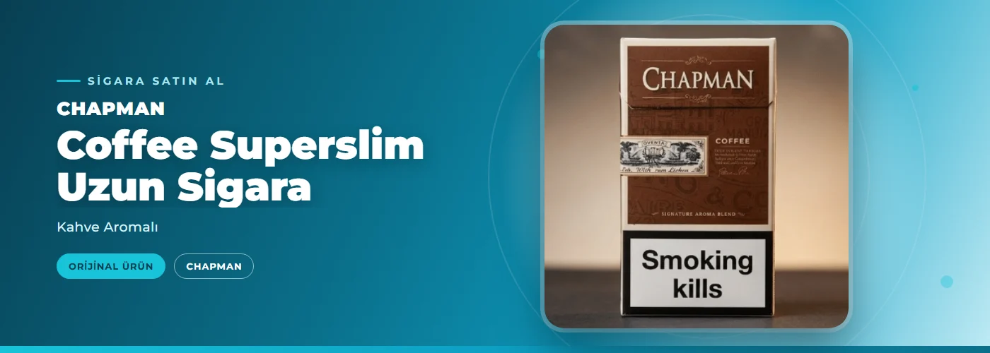 Chapman Coffee Superslim Uzun Sigara – Kahve Aromalı