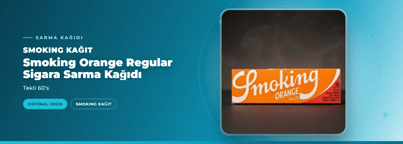 Smoking Orange Regular Sigara Sarma Kağıdı – Tekli 60’s