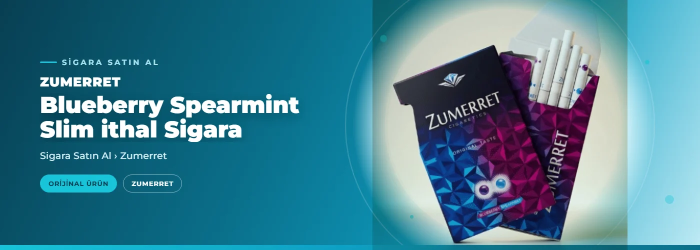 Zumerret Blueberry Spearmint Slim ithal Sigara