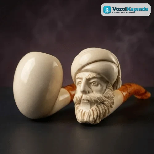 Özel Tasarım El Yapımı Lüle Taşı Pipo - görsel 5