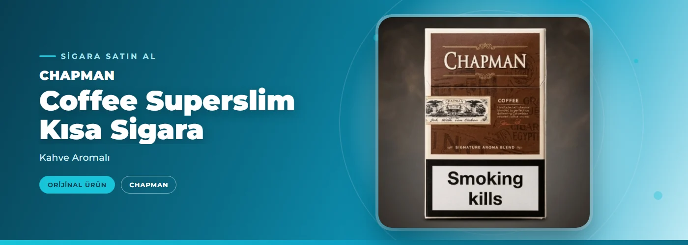 Chapman Coffee Superslim Kısa Sigara – Kahve Aromalı