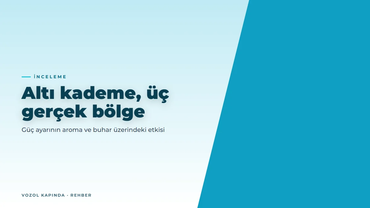 Vozol Vista 20000 inceleme: altı güç kademesi ne değiştiriyor?
